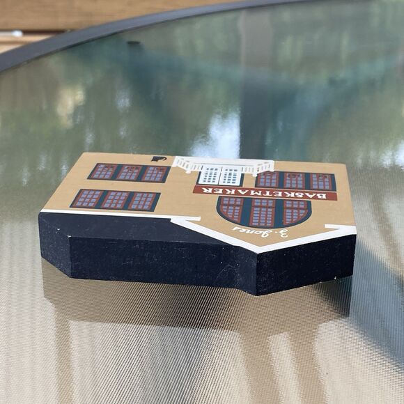 The Cat's Meow Z. JONES BASKETMAKER Wood Building  Shelf Sitter Liberty St. - Picture 3 of 6